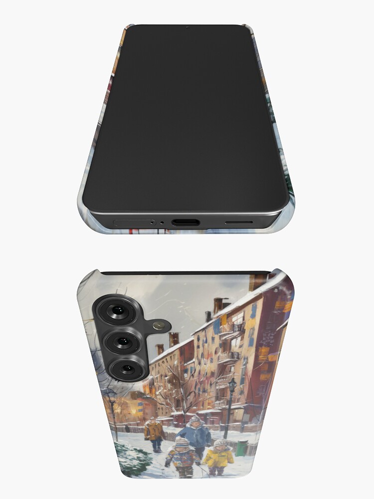 Thumbnail 3 of 4, Samsung Galaxy Phone Case, Children In The Snow designed and sold by Patricks-Art.