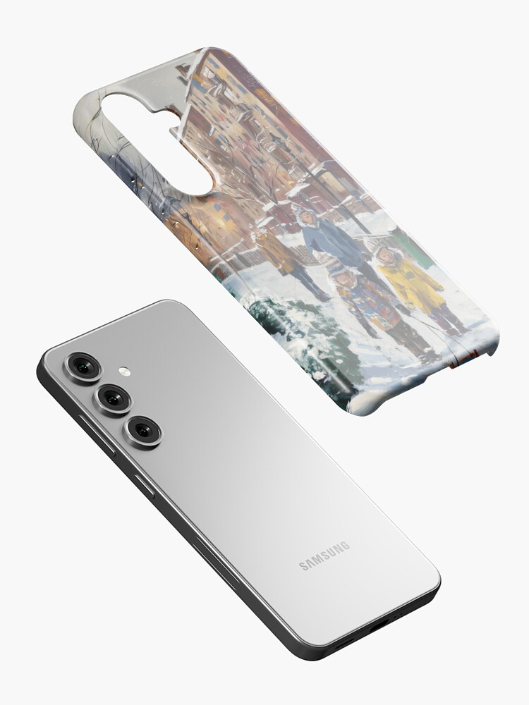 Thumbnail 2 of 4, Samsung Galaxy Phone Case, Children In The Snow designed and sold by Patricks-Art.