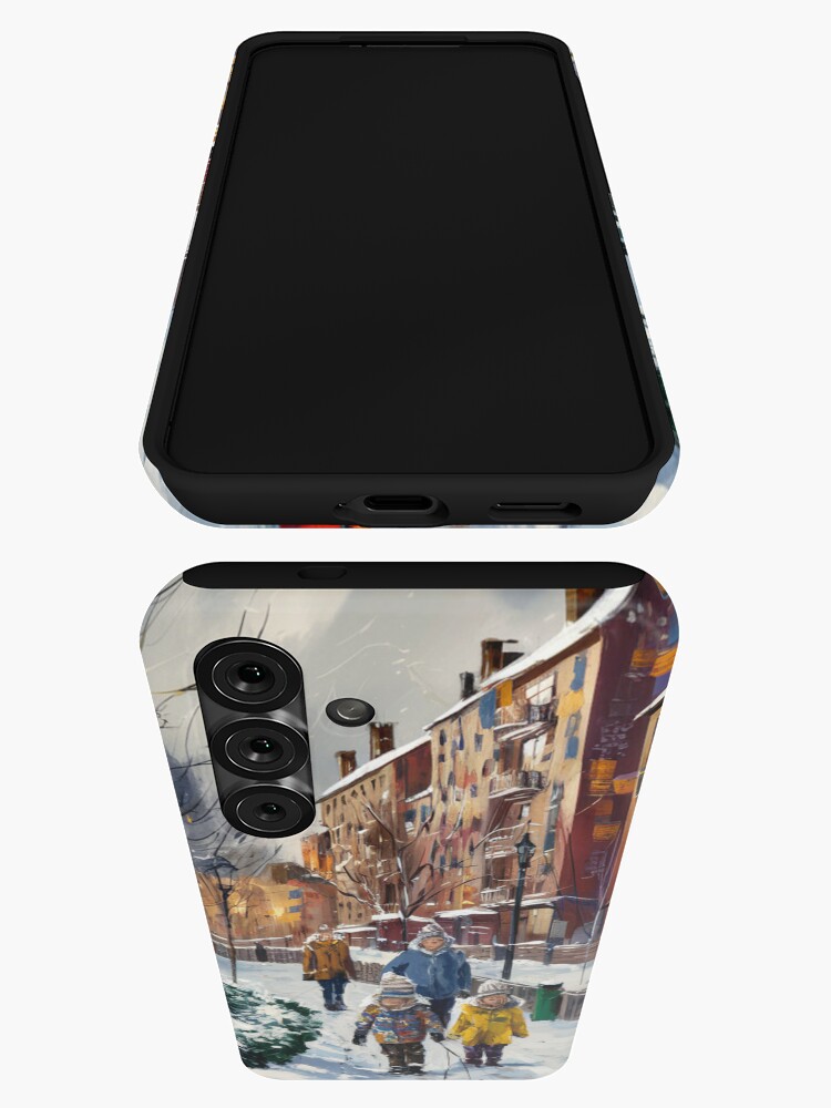 Thumbnail 3 of 4, Samsung Galaxy Phone Case, Children In The Snow designed and sold by Patricks-Art.