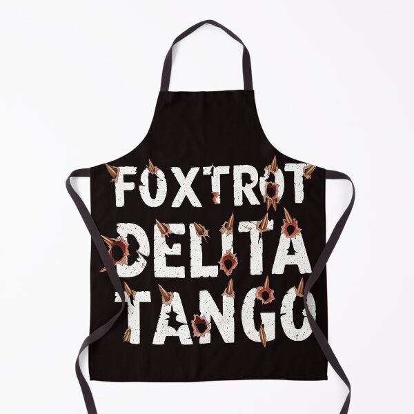 Item preview, Foxtrot Delta Tango Bullet-Scarred Survival Typography designed and sold by GrafiShop.