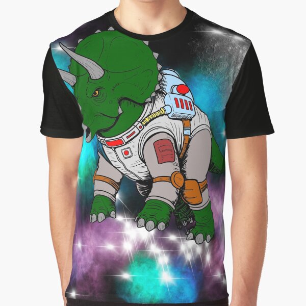 Item preview, Triceratop space traveler blacklight designed and sold by Dothestarkman.