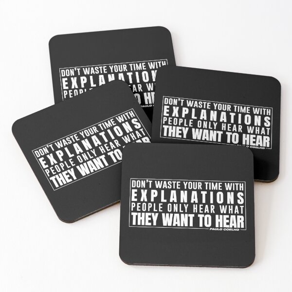 Item preview, Don't Waste Your Time - Paulo Coelho Quote designed and sold by Patryk Wiatrowski.