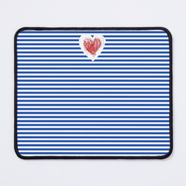 Item preview, Breton Stripes heart designed and sold by Ramona-Gliga.