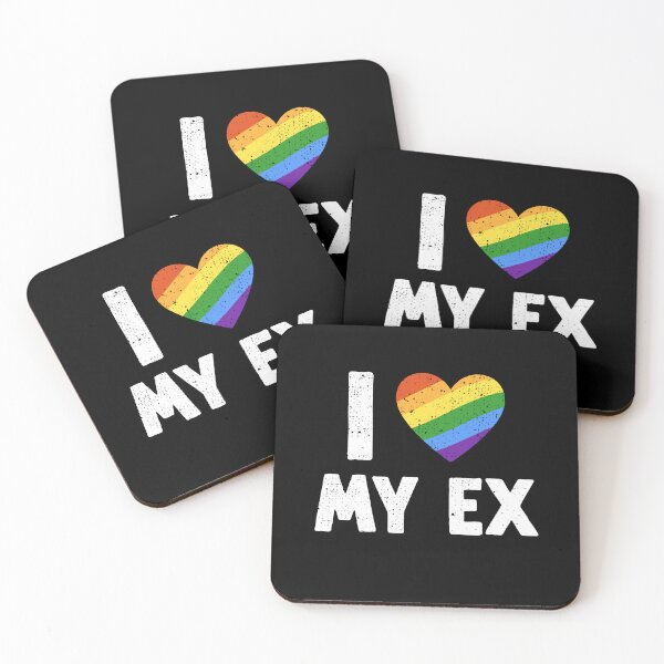 Item preview, Funny I Love My Ex LGBT Heart designed and sold by venomousvector.