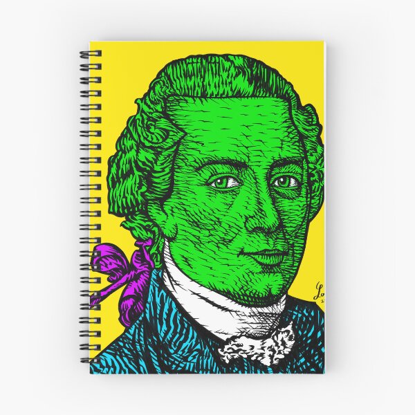 Item preview, IMMANUEL KANT ink and acrylic portrait .1 designed and sold by lautir.