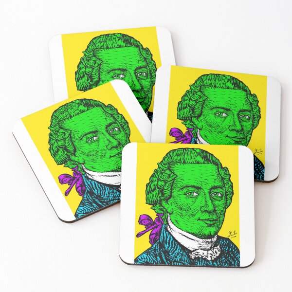 Item preview, IMMANUEL KANT ink and acrylic portrait .1 designed and sold by lautir.