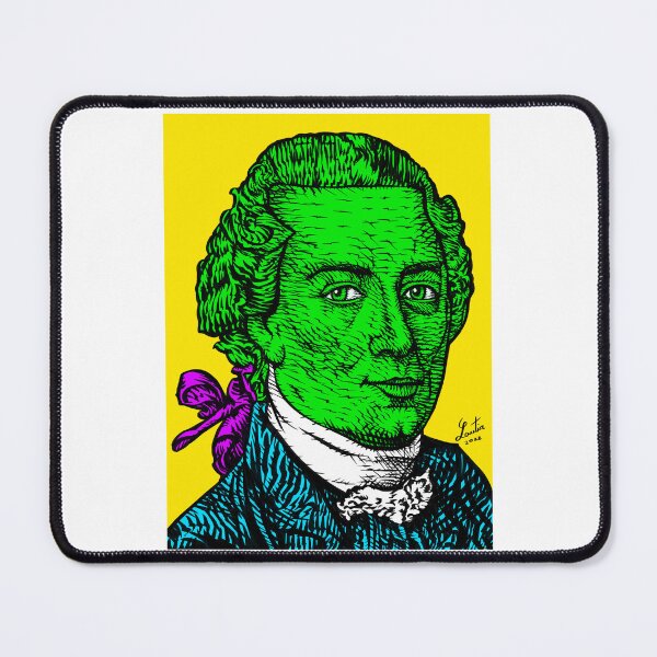 Item preview, IMMANUEL KANT ink and acrylic portrait .1 designed and sold by lautir.