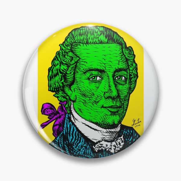 Item preview, IMMANUEL KANT ink and acrylic portrait .1 designed and sold by lautir.