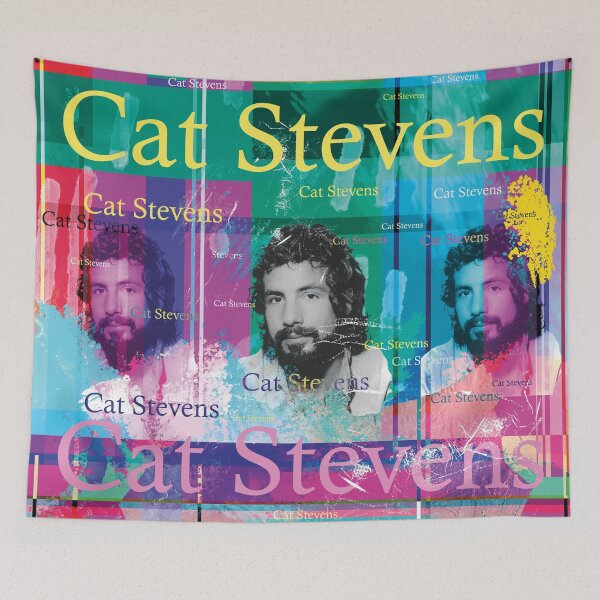 Item preview, Portrait of British musician Cat Stevens designed and sold by Mauswohn.
