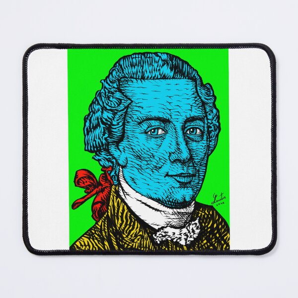 Item preview, IMMANUEL KANT ink and acrylic portrait .2 designed and sold by lautir.