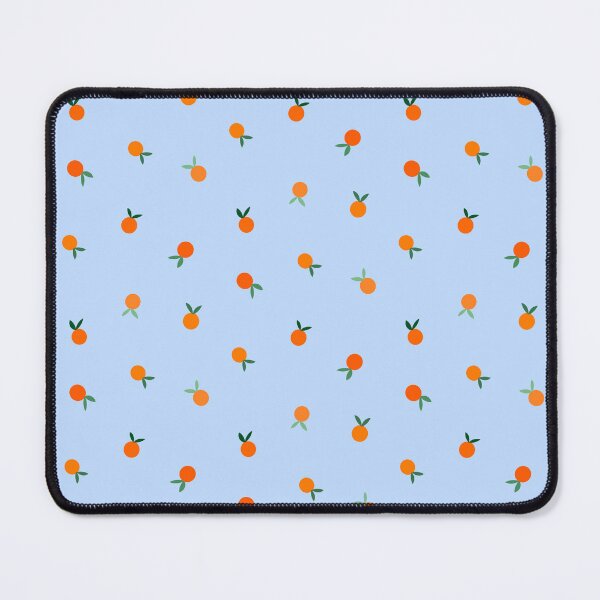 Item preview, Ditsy Orange Fruit Summer Pattern on Blue designed and sold by OneThreeSix.