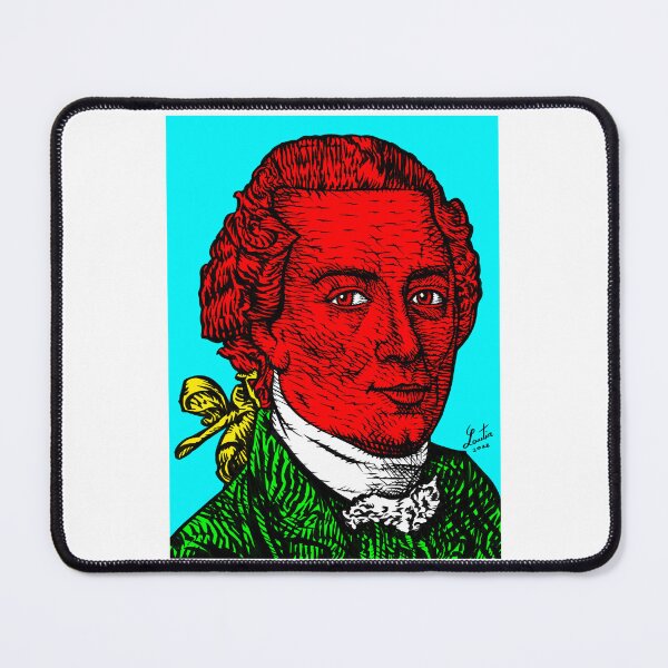 Item preview, IMMANUEL KANT ink and acrylic portrait .3 designed and sold by lautir.