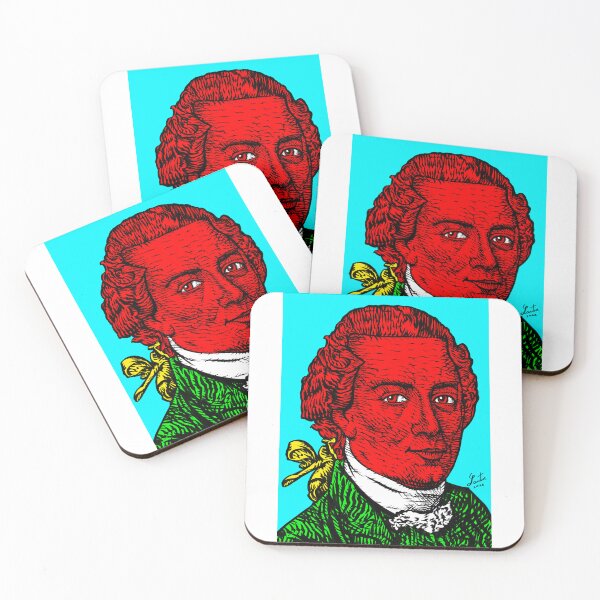 Item preview, IMMANUEL KANT ink and acrylic portrait .3 designed and sold by lautir.
