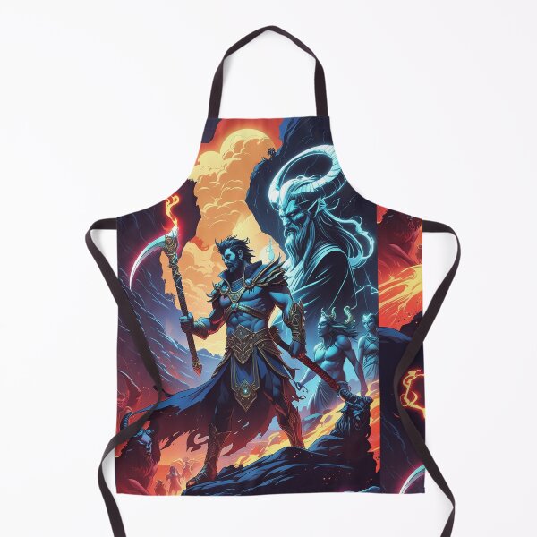 Item preview, Hades Game Spartan Warrior – Mythology-Inspired Zagreus & Thanatos Art Print designed and sold by OPURA.