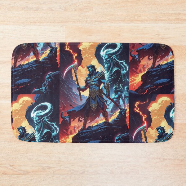 Item preview, Hades Game Spartan Warrior – Mythology-Inspired Zagreus & Thanatos Art Print designed and sold by OPURA.
