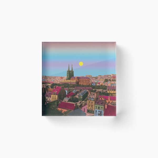 Item preview, Quimper skyline, vintage Brittany designed and sold by Mauswohn.