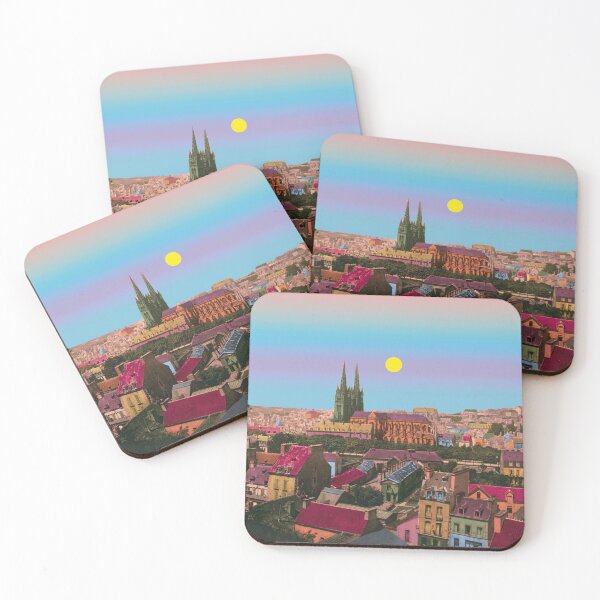 Item preview, Quimper skyline, vintage Brittany designed and sold by Mauswohn.