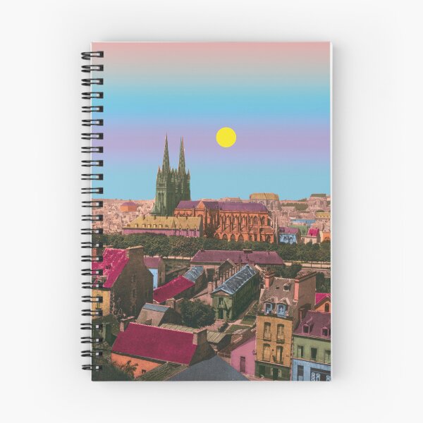 Item preview, Quimper skyline, vintage Brittany designed and sold by Mauswohn.