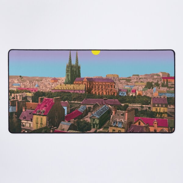 Item preview, Quimper skyline, vintage Brittany designed and sold by Mauswohn.