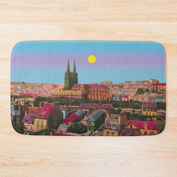 Item preview, Quimper skyline, vintage Brittany designed and sold by Mauswohn.
