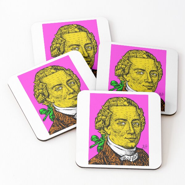 Item preview, IMMANUEL KANT ink and acrylic portrait .4 designed and sold by lautir.