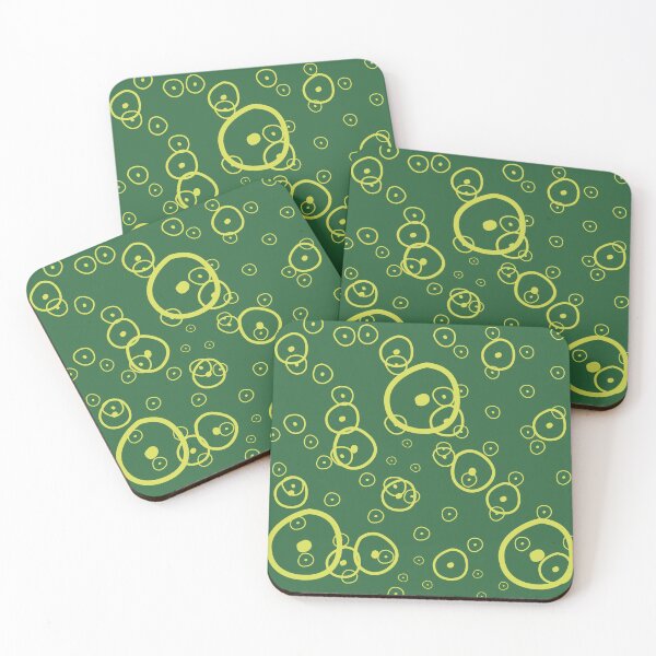 Item preview, Green bubble pattern designed and sold by Wolagno.