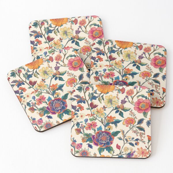 Item preview, FLOWERS in Boho Style - contemporary art - floral pattern - AI art designed and sold by Animals, Nature & Landscapes.