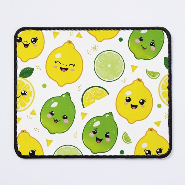 Item preview, Cute Kawaii Lemon Pattern designed and sold by WeirdSketcher.
