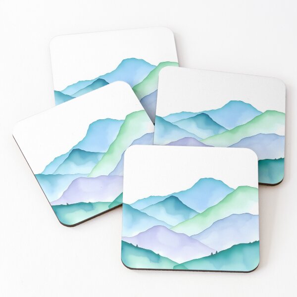 Item preview, Mountain Peaks in Watercolor designed and sold by Shirtastically.