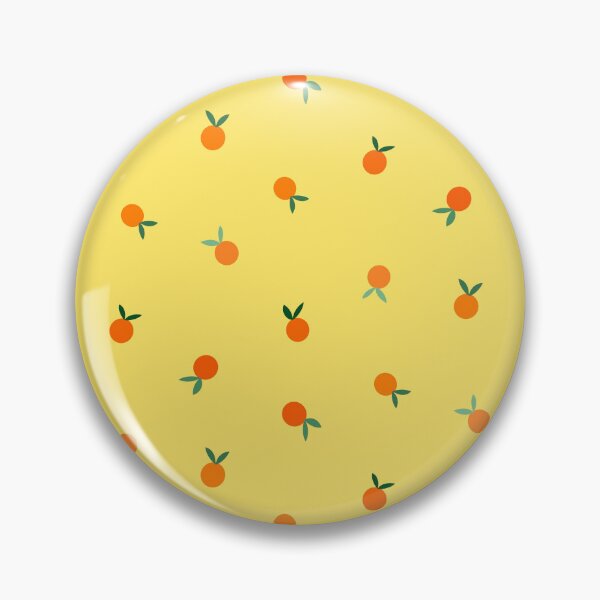 Item preview, Ditsy Orange Fruit Summer Pattern on Yellow designed and sold by OneThreeSix.
