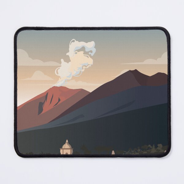 Item preview, Guatemala travel poster antigua guatemala volcano designed and sold by Arctic frame studio.