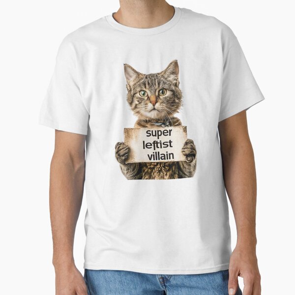 Aperçu de l'œuvre Chat méchant super gauchiste créée et vendue par RockFireMerch.