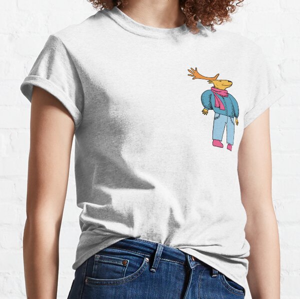 Vista previa del artículo con la obra «Alce hipster de moda: ilustración de dibujos animados genial», diseñado y vendido por Vika Lysa Illustration Studio.