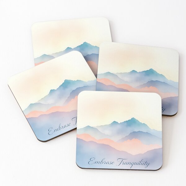 Item preview, Mountain Dawn Elegance - Watercolor Masterpiece designed and sold by Shirtastically.