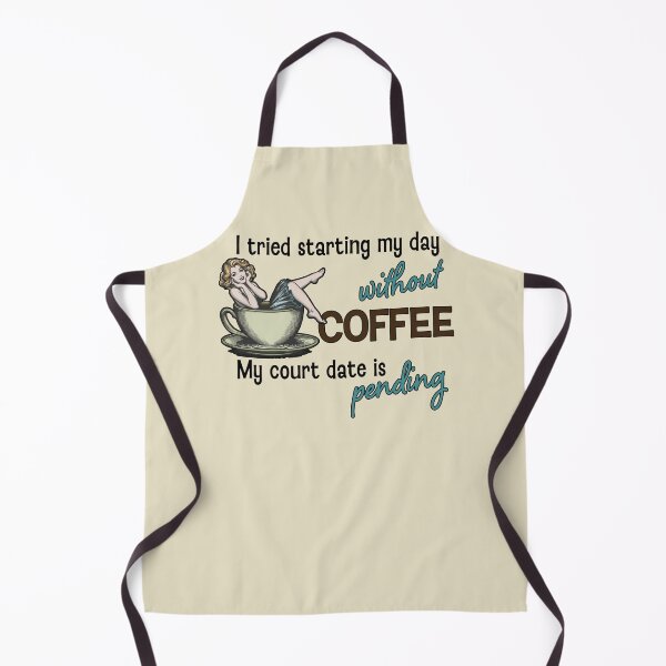 Item preview, No Coffee = Court Dates Pin-Up Girl designed and sold by leia1191.