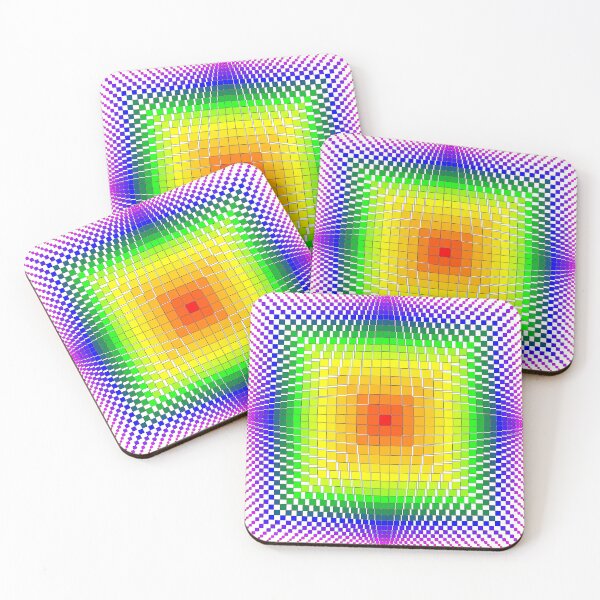 Item preview, Psychedelic Grid Burst - Vibrant Optical Illusion Design designed and sold by Mika-X-chu.