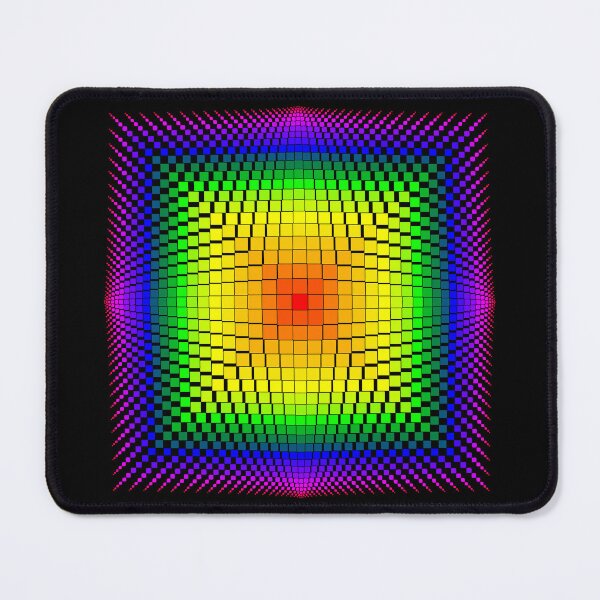 Item preview, Psychedelic Grid Burst - Vibrant Optical Illusion Design designed and sold by Mika-X-chu.