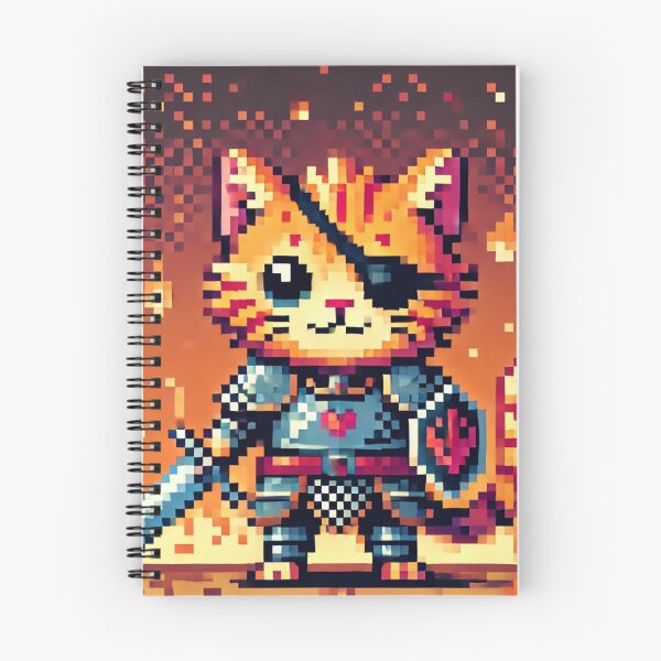 Artikelvorschau, Flintpaw, die Kriegerkatze – Pixel Pets RPG-Serie entworfen und verkauft von KMChronicles.
