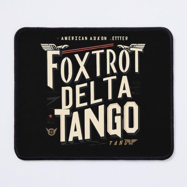 Item preview, Foxtrot Delta Tango American Aviator Design designed and sold by GrafiShop.