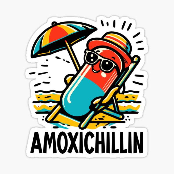 Item preview,  Amoxichillin Funny Pill Beach Vacation Pharmacy Technician designed and sold by Colorfulman.