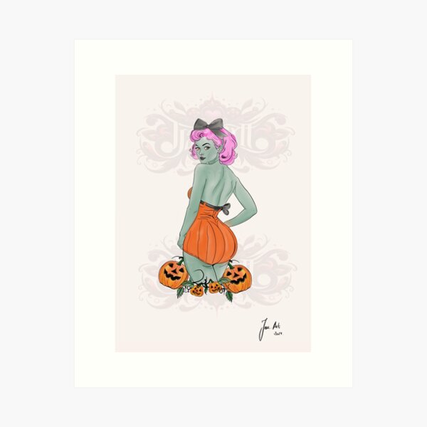 Item preview, Pumpkin girl designed and sold by JanTattoo.