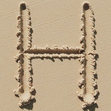 Artwork thumbnail, SAND LETTER H by ART-TYPE
