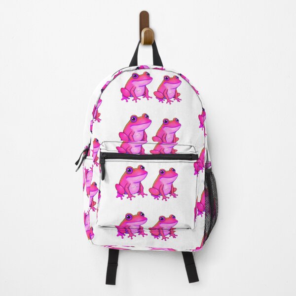 Item preview, Pink Frog Art - Sticker Set of Two designed and sold by Earth Nature Creations.