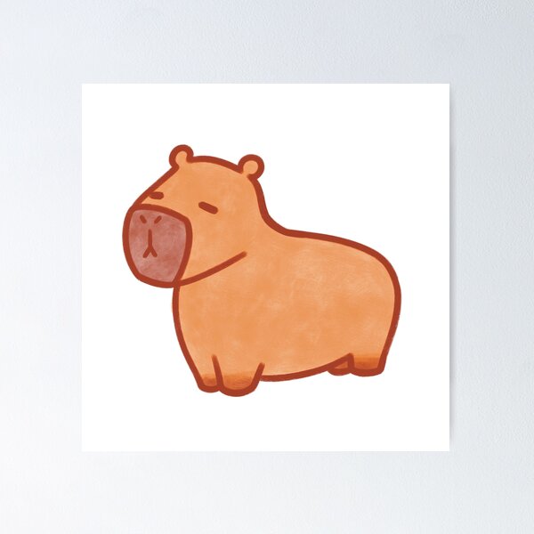 Item preview, Cute Capybara Illustration designed and sold by winterpumpkin.