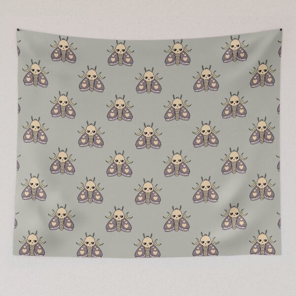 Item preview, Kawaii Death Moth Pattern  designed and sold by sasyall.