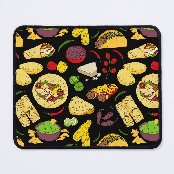 Item preview, Mexican Food Pattern designed and sold by HotHibiscus.