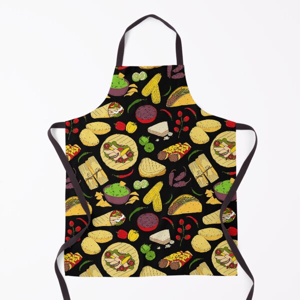 Item preview, Mexican Food Pattern designed and sold by HotHibiscus.
