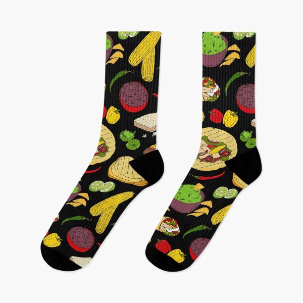 Item preview, Mexican Food Pattern designed and sold by HotHibiscus.