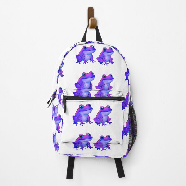 Item preview, Purple Frog Art - Sticker Set of Two designed and sold by Earth Nature Creations.