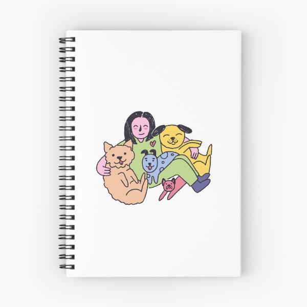 Artikelvorschau, Hunde und Freiwillige - Gemütliche Illustration im Cartoon-Stil entworfen und verkauft von Vika Lysa Illustration Studio.